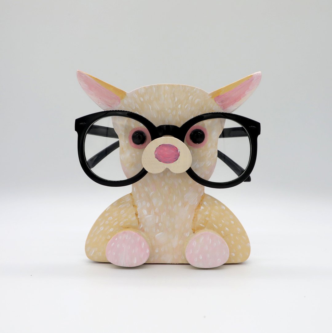 Alpaca Wooden Glasses Stand