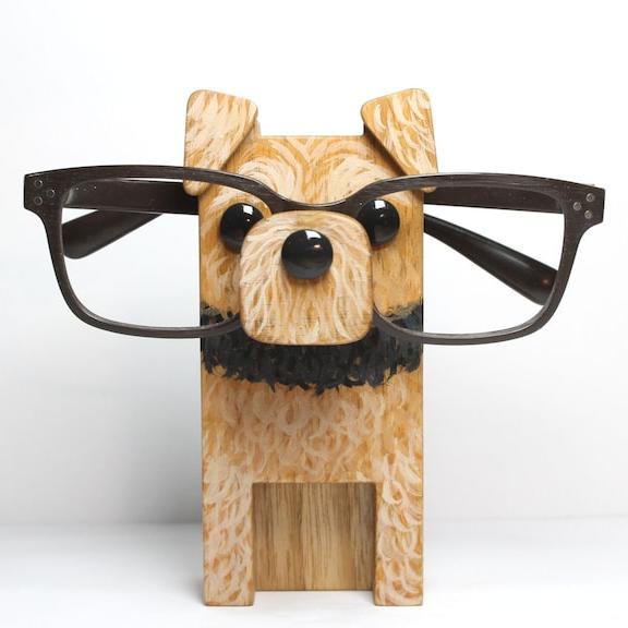 Airedale Terrier Dog Eyeglass Stand.