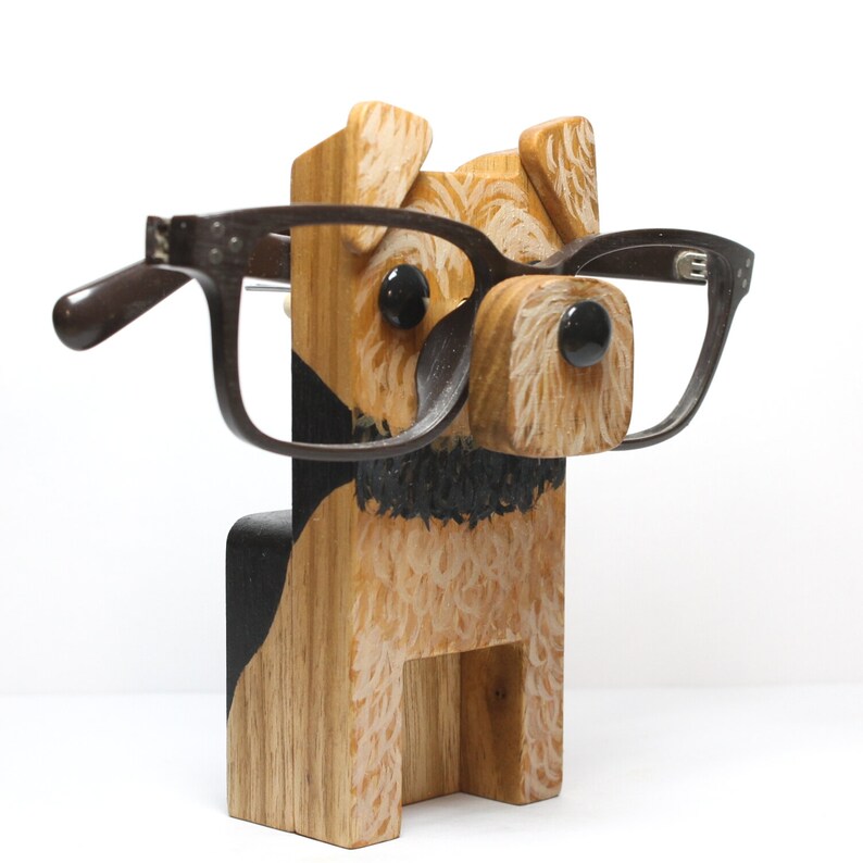 Airedale Terrier Dog Eyeglass Stand.